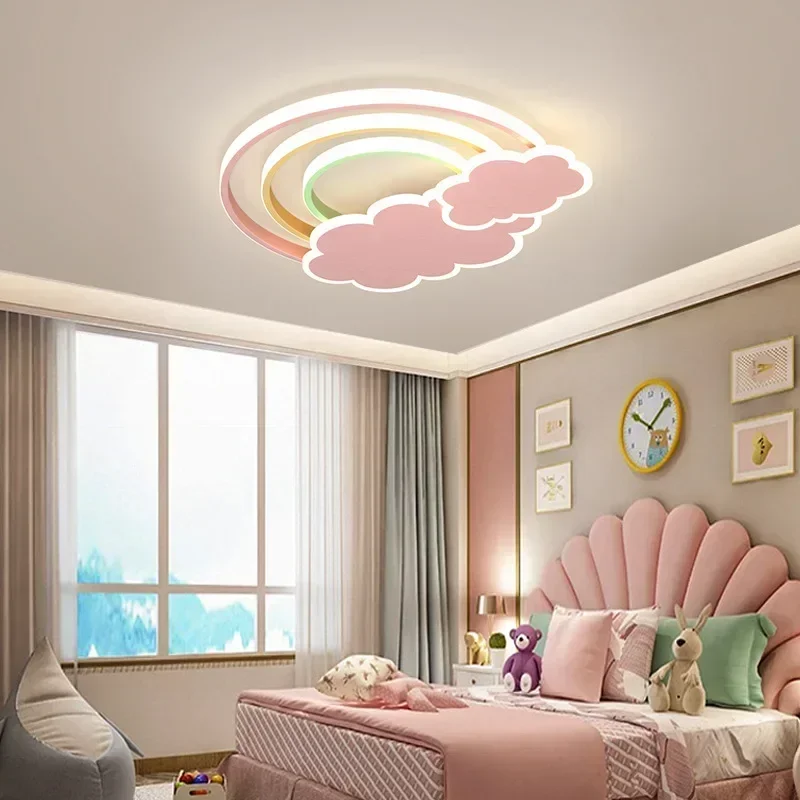 Baby Nursery Light Fixture - مصباح سقف LED عصري بتصميم سحابة