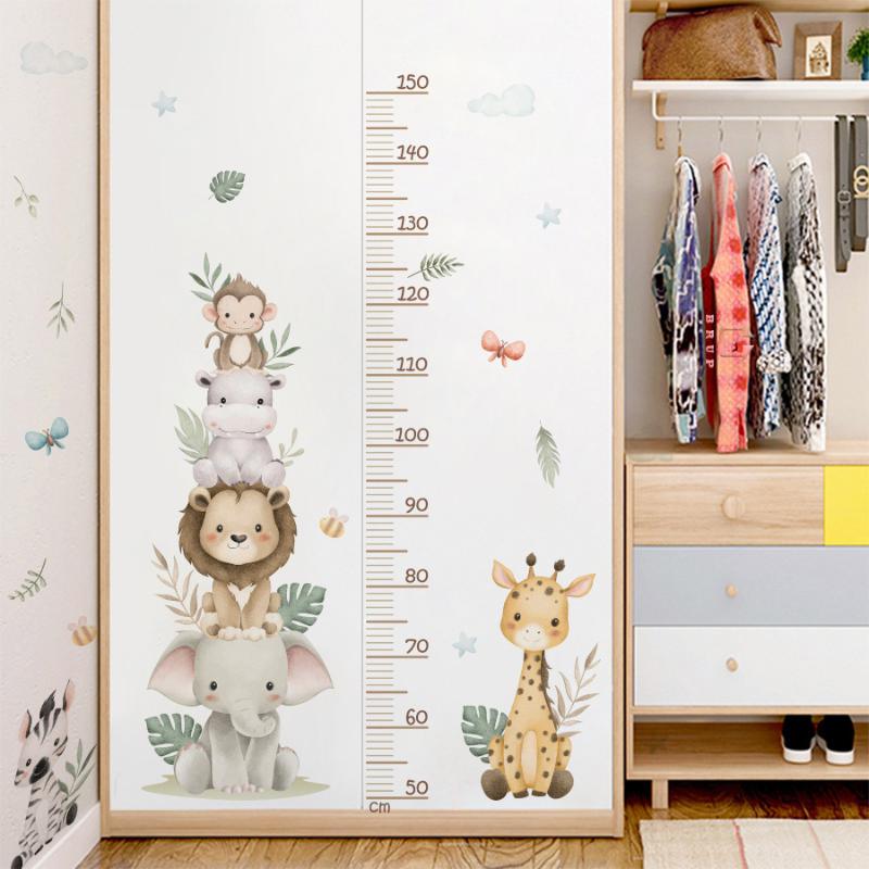 Baby Nursery Jungle - ملصق جديد لقياس نمو الأطفال بتصميم