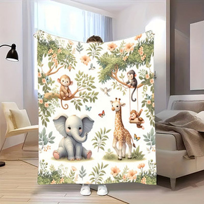 Baby Nursery Jungle - بطانية أطفال من فيكاما بتصميم حيوانات