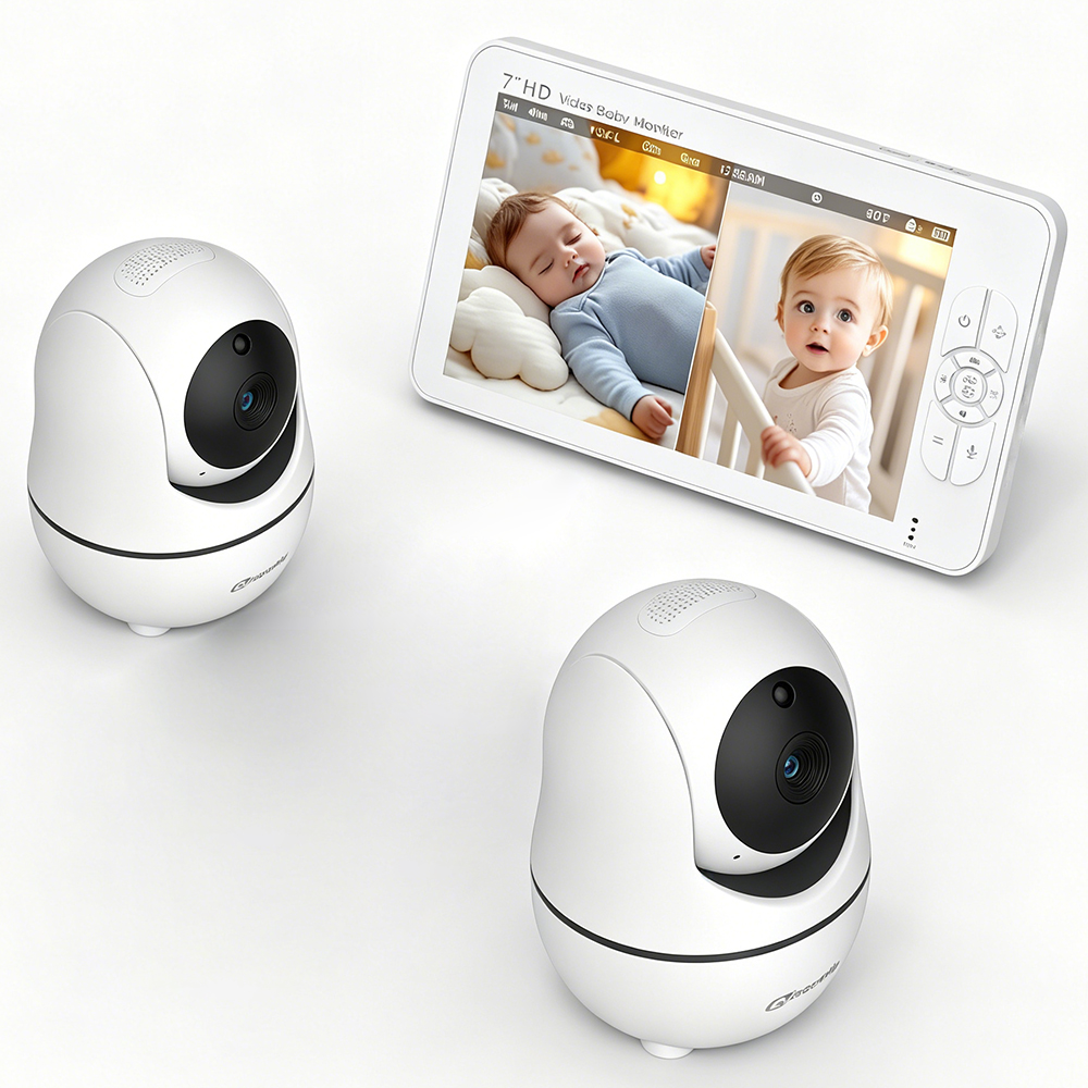 Baby Monitor Split Screen - شاشة مراقبة للأطفال مقاس 7 بوصات