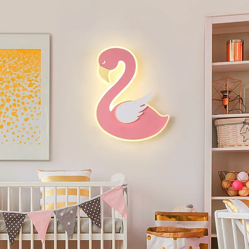 Baby Nursery Light Fixture - مصباح جداري LED على شكل طائر