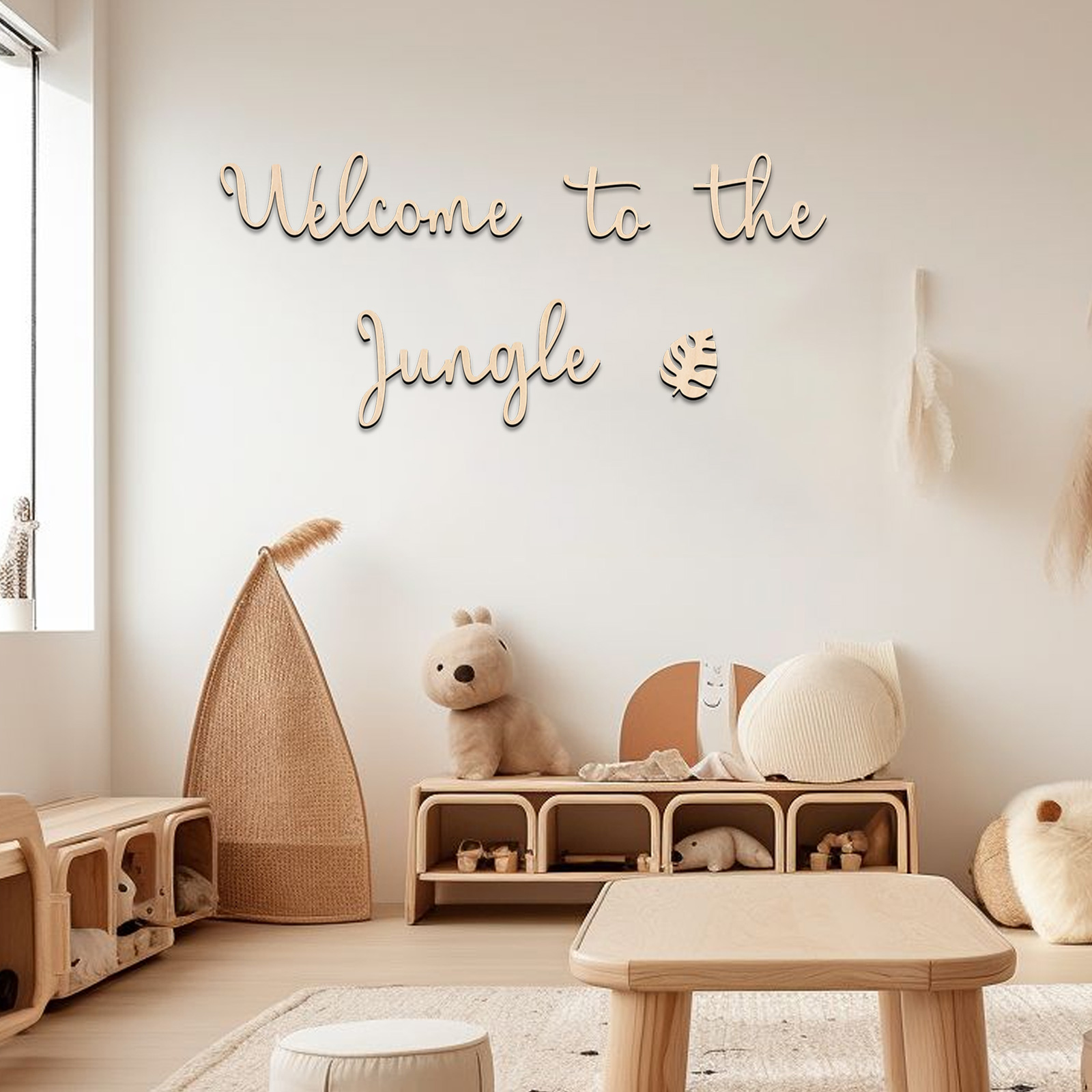 Baby Nursery Jungle - مرحبًا بكم في علامة الغابة الخشبية