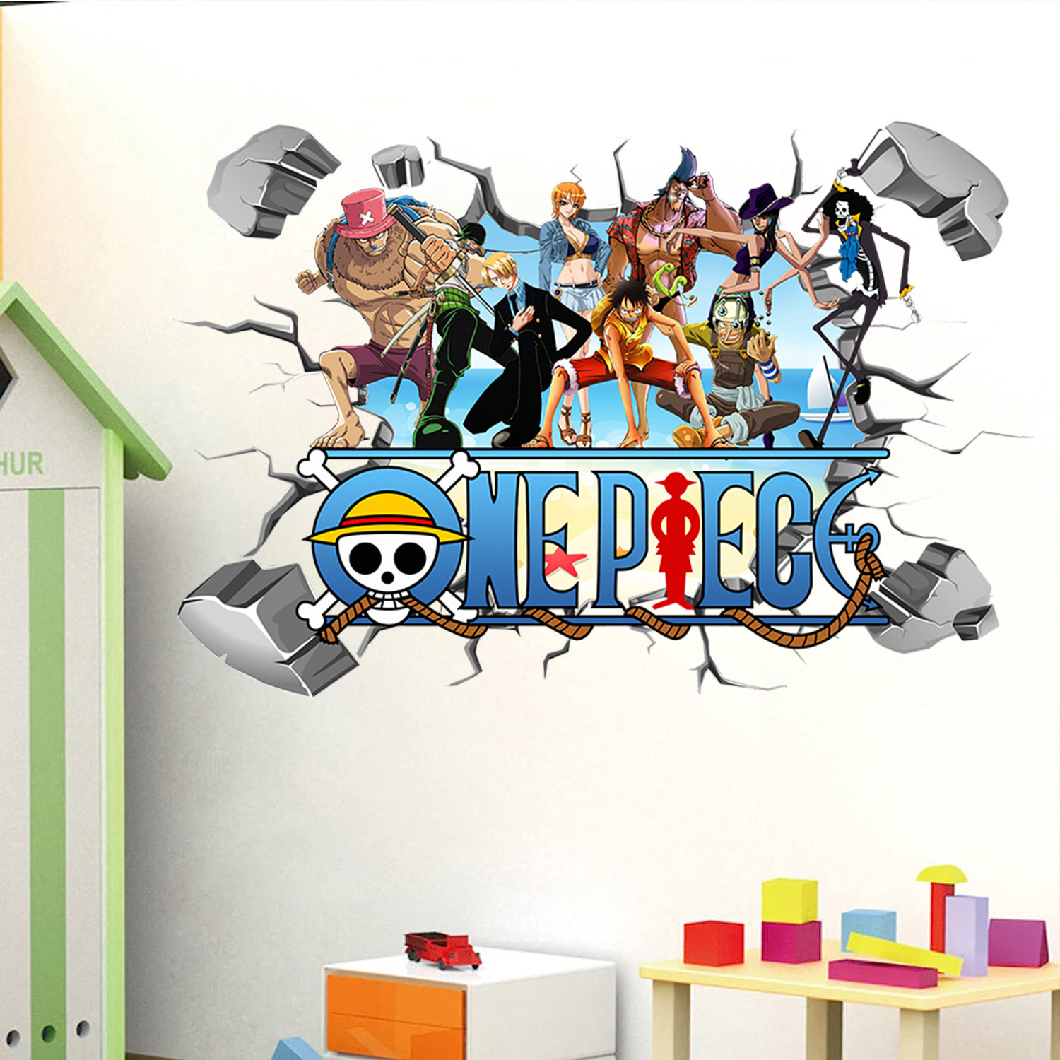 Baby Nursery Vinyl - ملصقات حائط ثلاثية الأبعاد بتصميم كرتوني