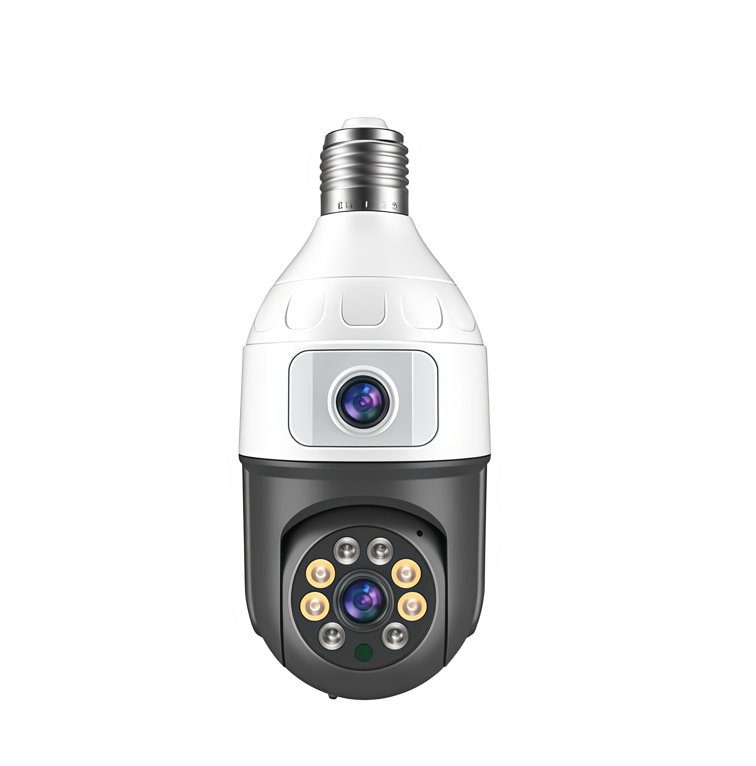 4MP لمبة E27 عدسة مزدوجة 360 د - مراجعة Baby Monitor Split Screen وسعره