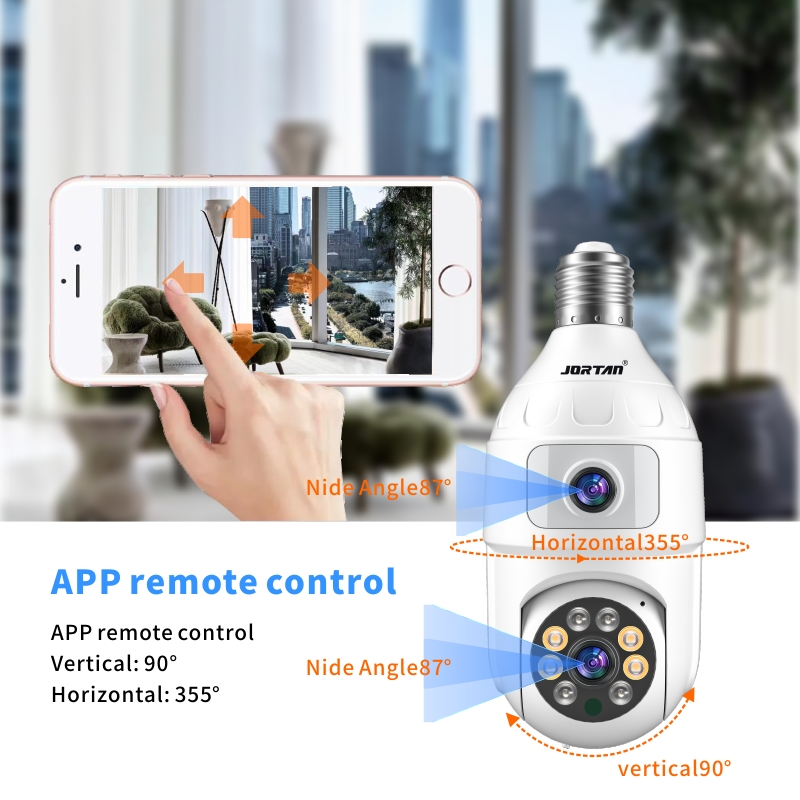 4MP لمبة E27 عدسة مزدوجة 360 د - مراجعة Baby Monitor Split Screen وسعره