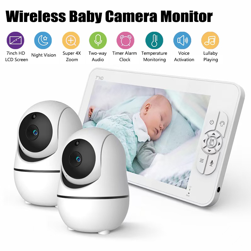 شاشة مراقبة الأطفال بالفيديو 7 - مراجعة Baby Monitor Split Screen وسعره