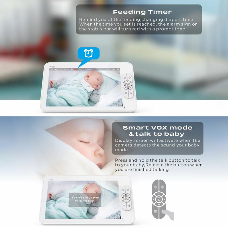 شاشة مراقبة الأطفال بالفيديو 7 - مراجعة Baby Monitor Split Screen وسعره