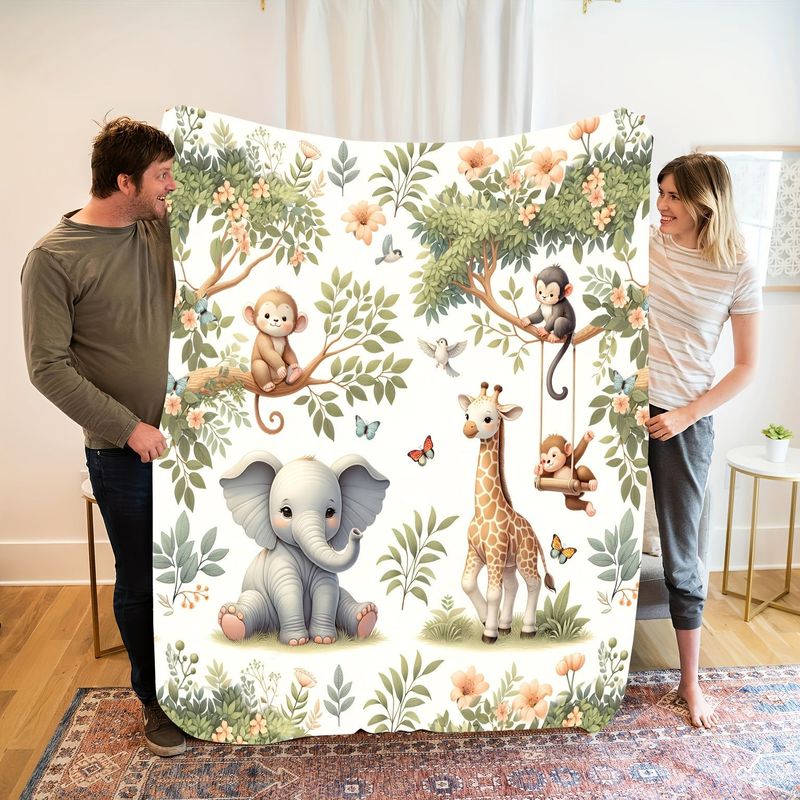 بطانية أطفال من فيكاما بتصميم  - مراجعة Baby Nursery Jungle وسعره