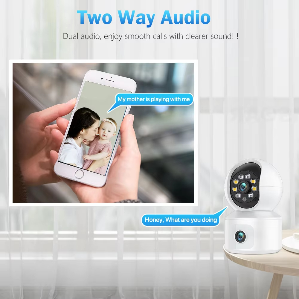 كاميرا آي بي واي فاي بدقة 6 مي - مراجعة Baby Monitor Split Screen وسعره