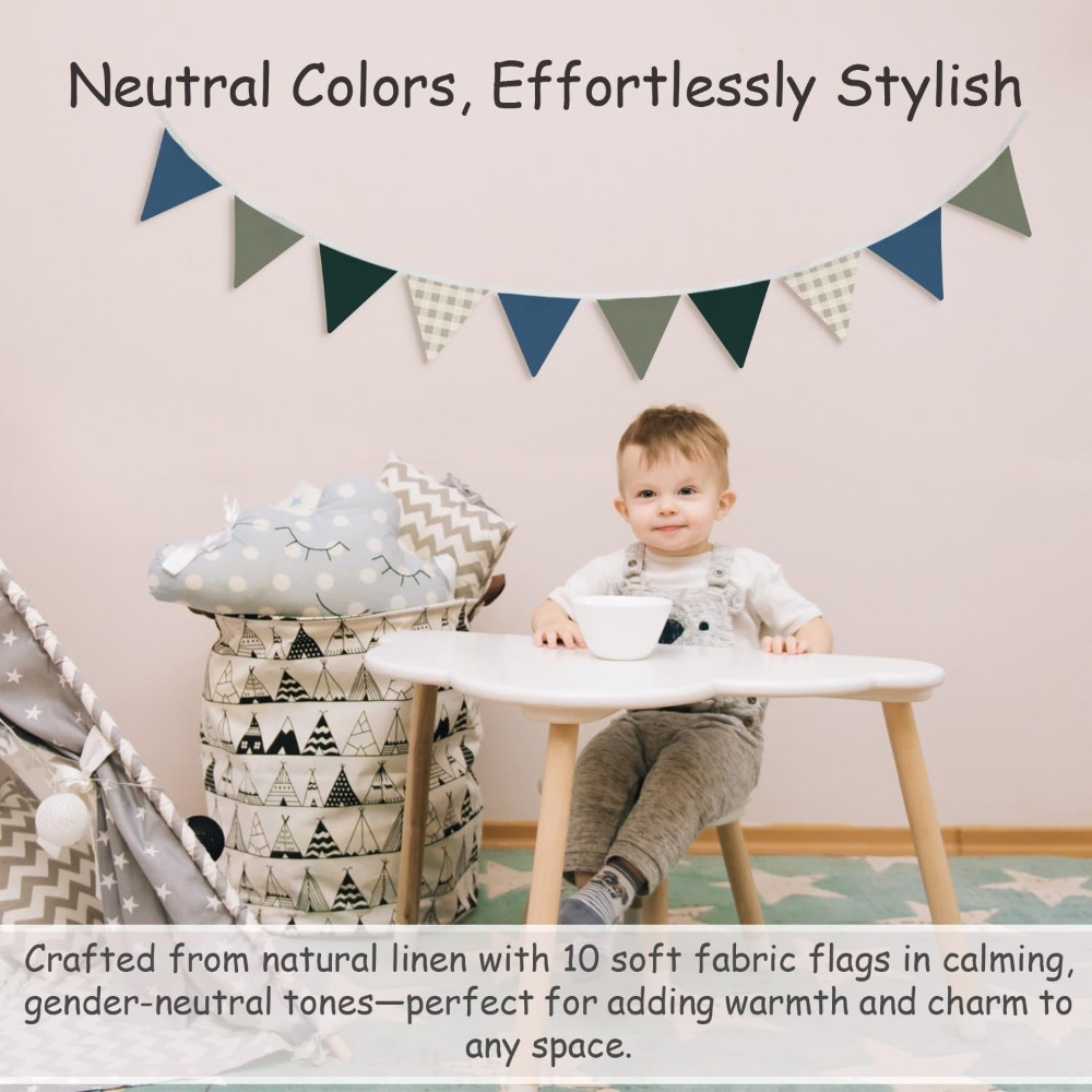 لافتات مثلثة الشكل بطول 11 قدم - مراجعة Baby Nursery Fabric وسعره