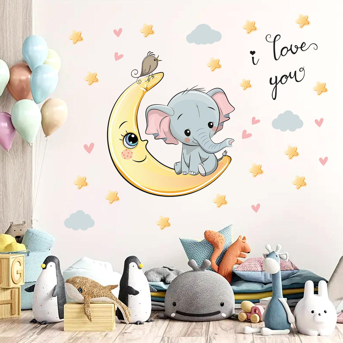 الكرتون القمر ليلة سعيدة الفيل - مراجعة Baby Nursery Elephant وسعره
