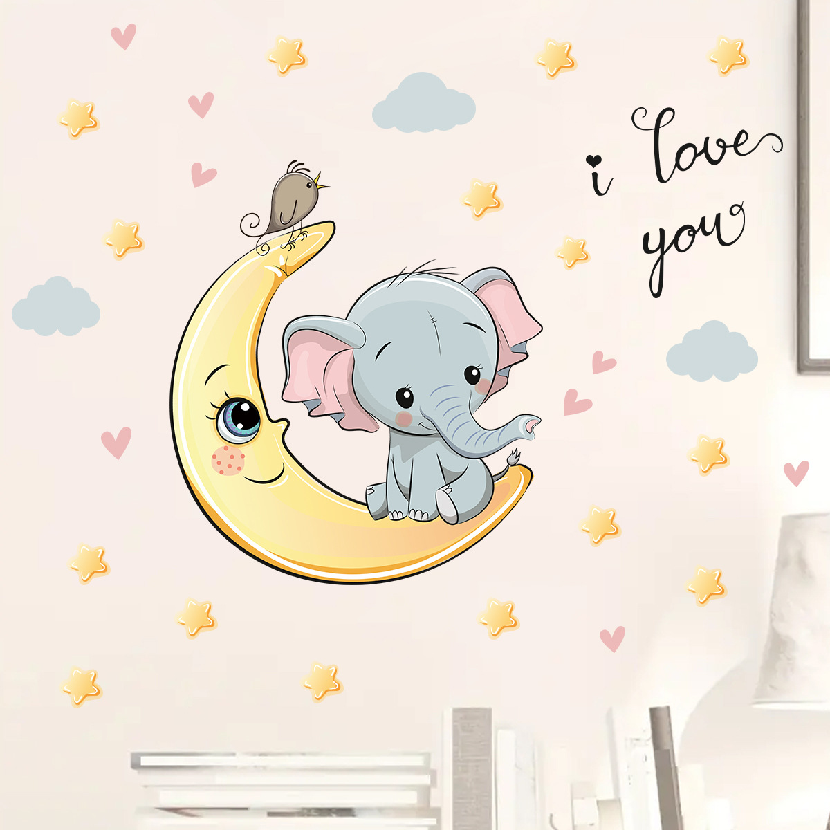 الكرتون القمر ليلة سعيدة الفيل - مراجعة Baby Nursery Elephant وسعره