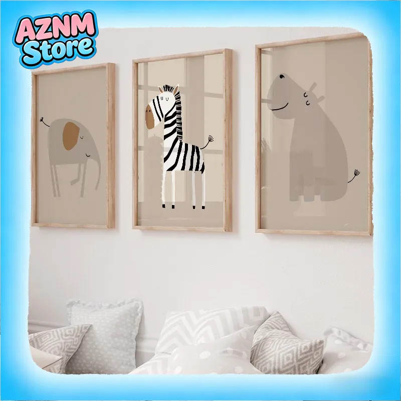 لوحات فنية جدارية لحيوانات الغ - مراجعة Baby Nursery Jungle وسعره