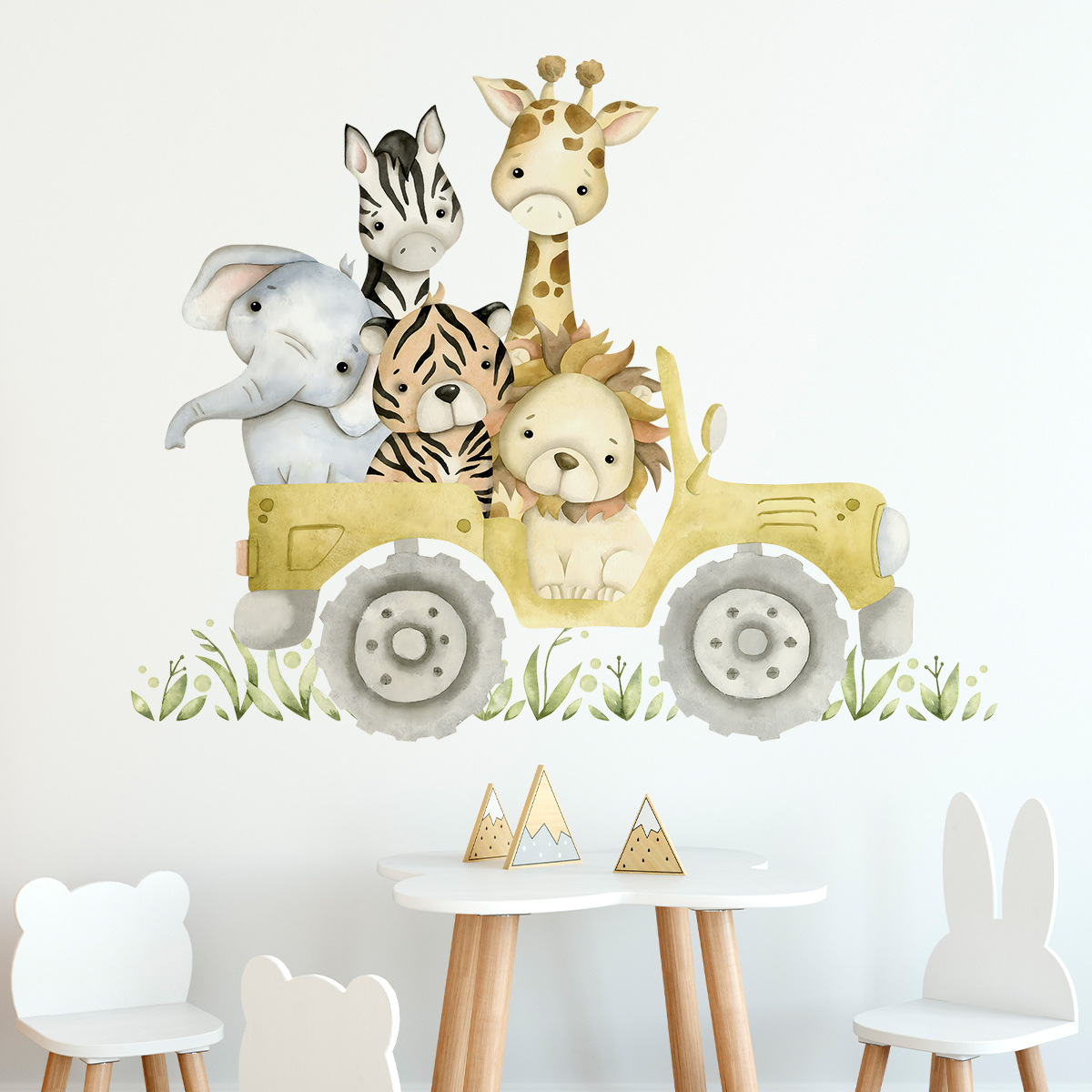 لطيف الحيوانات محرك جيب ملصقات - مراجعة Baby Nursery Elephant وسعره