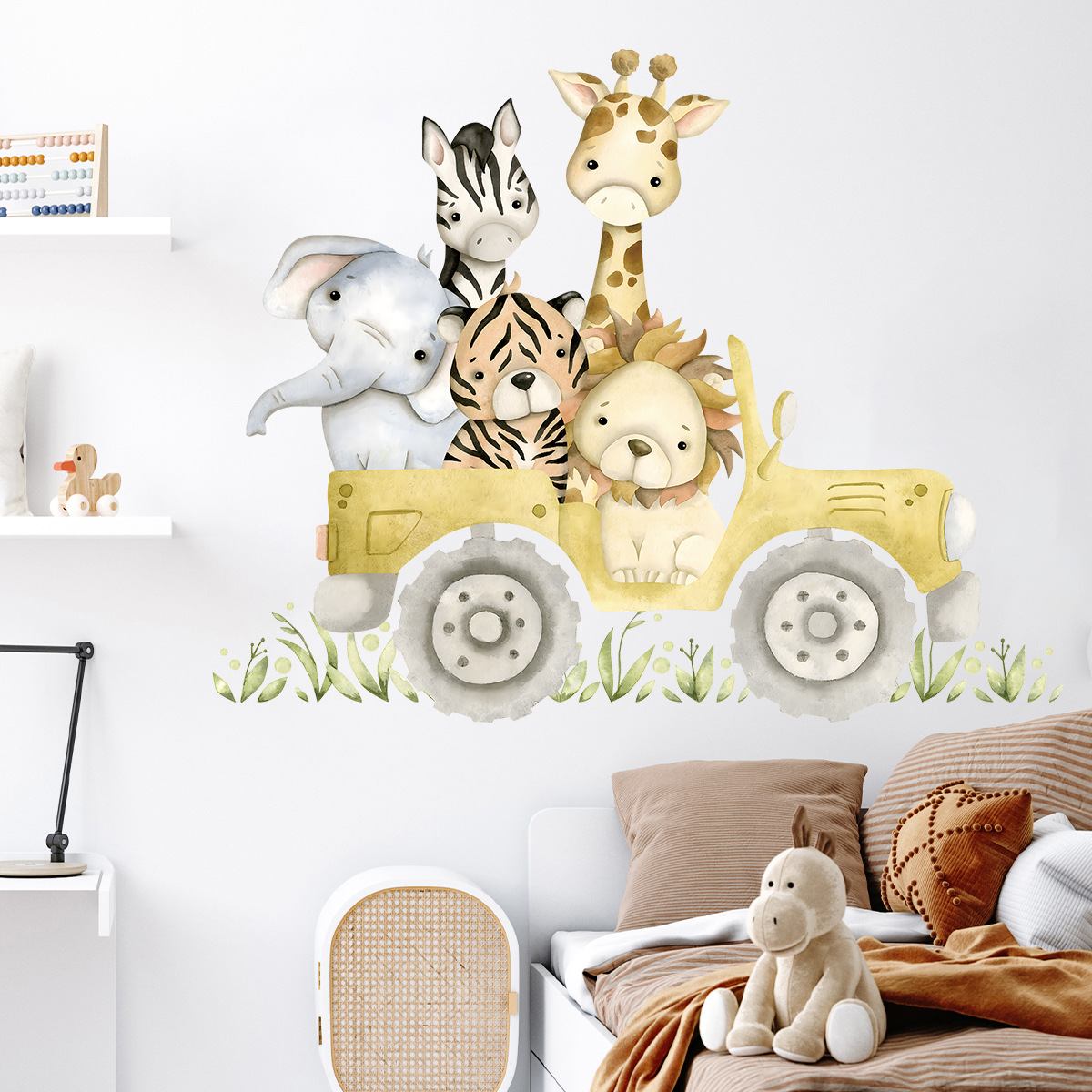 لطيف الحيوانات محرك جيب ملصقات - مراجعة Baby Nursery Elephant وسعره