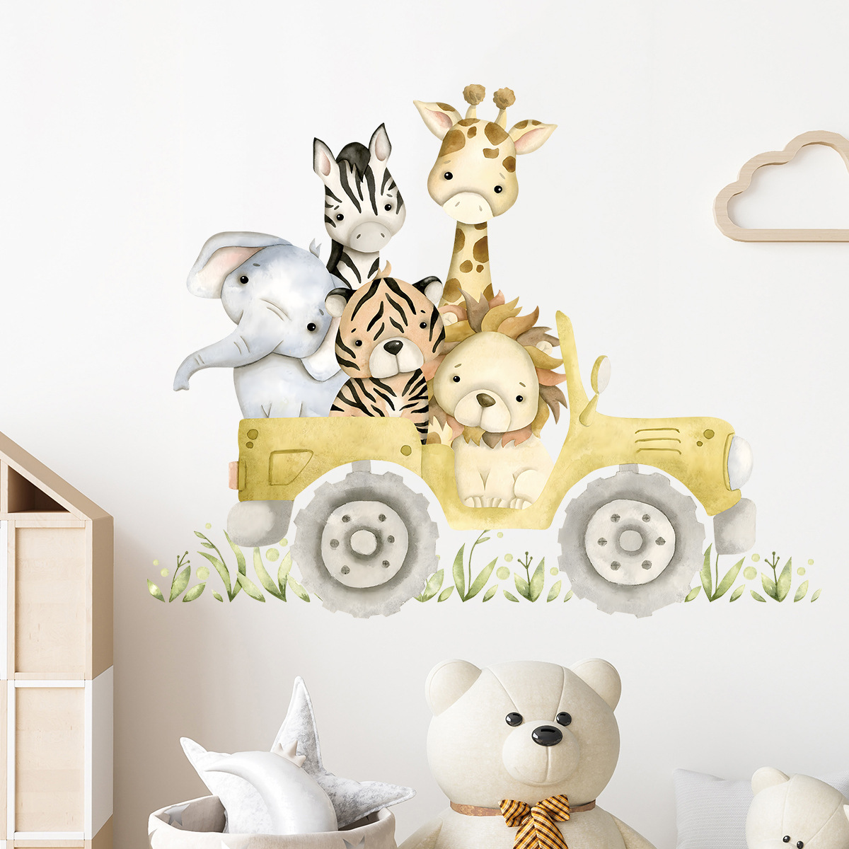 لطيف الحيوانات محرك جيب ملصقات - مراجعة Baby Nursery Elephant وسعره