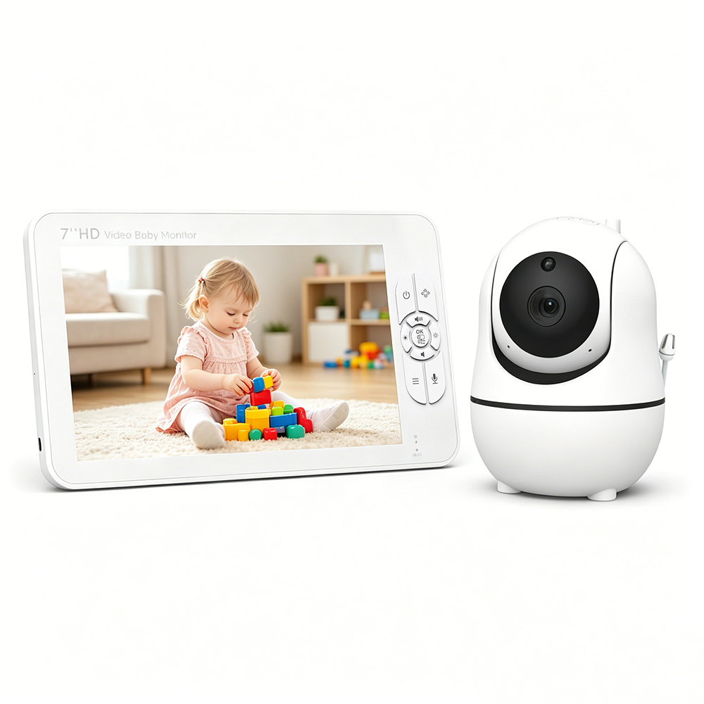 شاشة مراقبة للأطفال 7 بوصة مع  - مراجعة Baby Monitor Split Screen وسعره