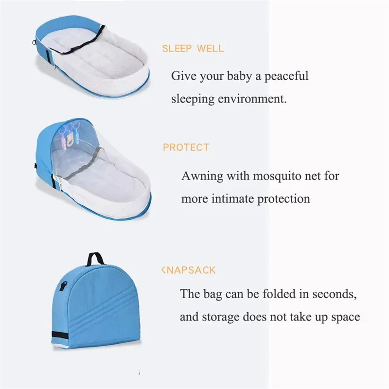 سرير أطفال مريح قابل للطي ومضا - مراجعة Baby Nursery Items وسعره