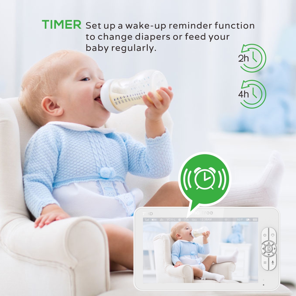 جهاز مراقبة أطفال بالفيديو عال - مراجعة Baby Monitor Split Screen وسعره