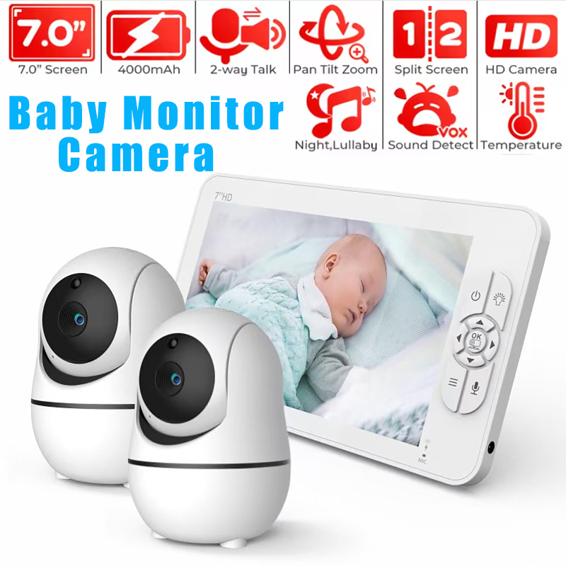 شاشة مراقبة للأطفال 7 بوصة مع  - مراجعة Baby Monitor Split Screen وسعره