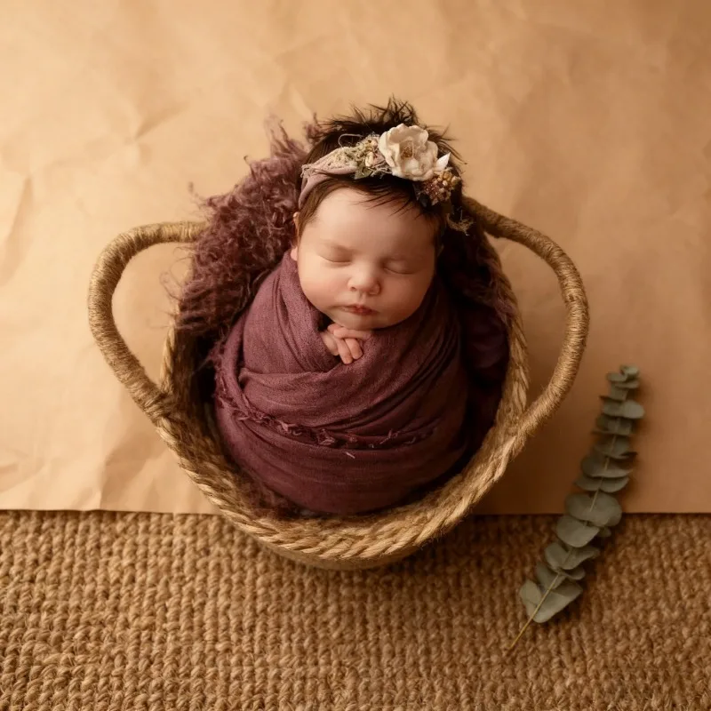 سلة مستديرة منسوجة من الخيزران - مراجعة Photo Frame Baby وسعره