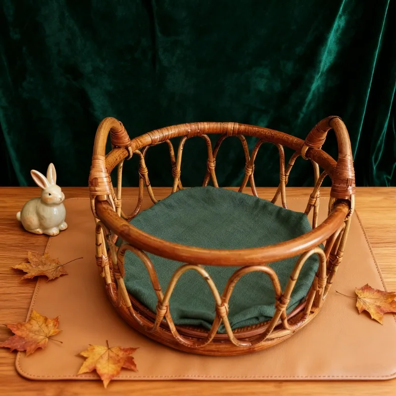 سلة مستديرة منسوجة من الخيزران - مراجعة Photo Frame Baby وسعره