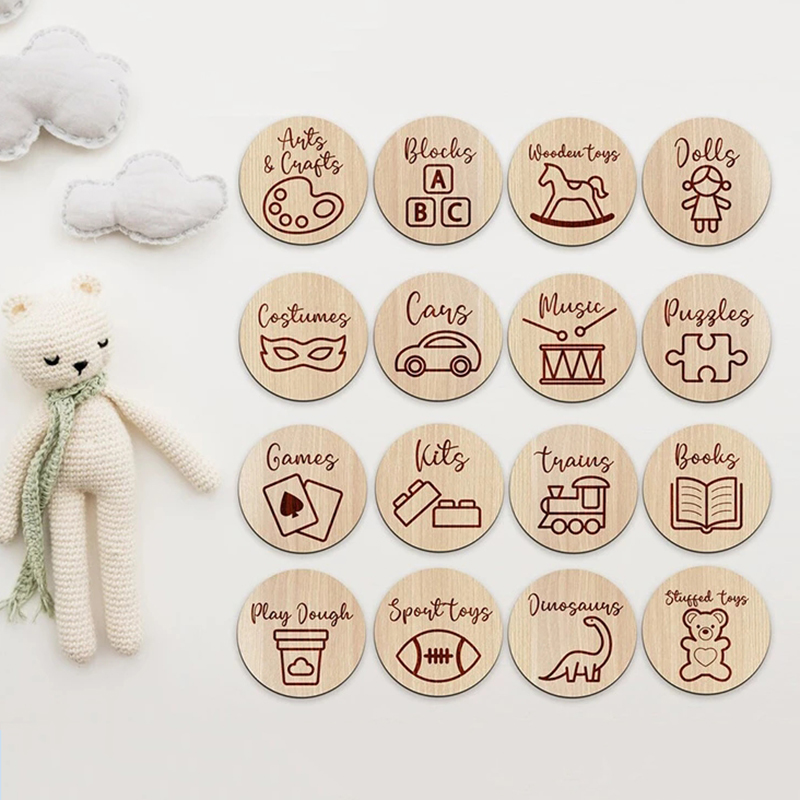 علامات تخزين خشبية لديكور غرفة - مراجعة Baby Nursery Items وسعره
