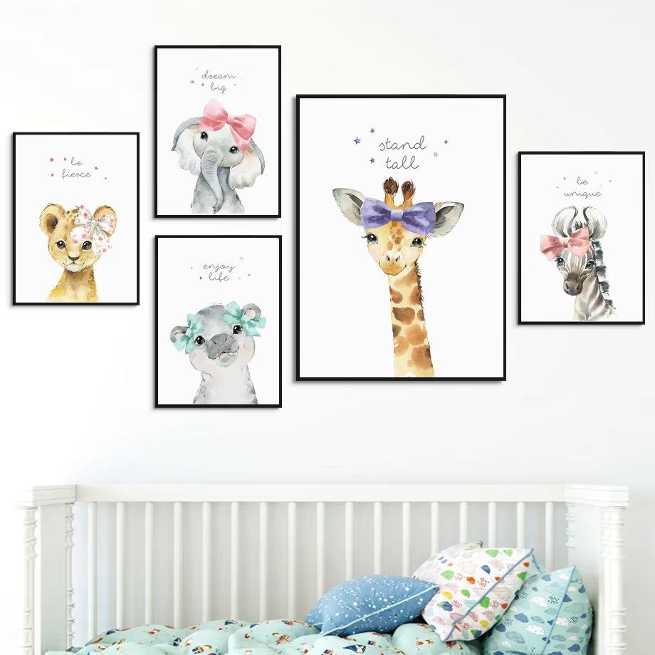 الأسد زيبرا الزرافة الفيل فرس  - مراجعة Baby Nursery Elephant وسعره