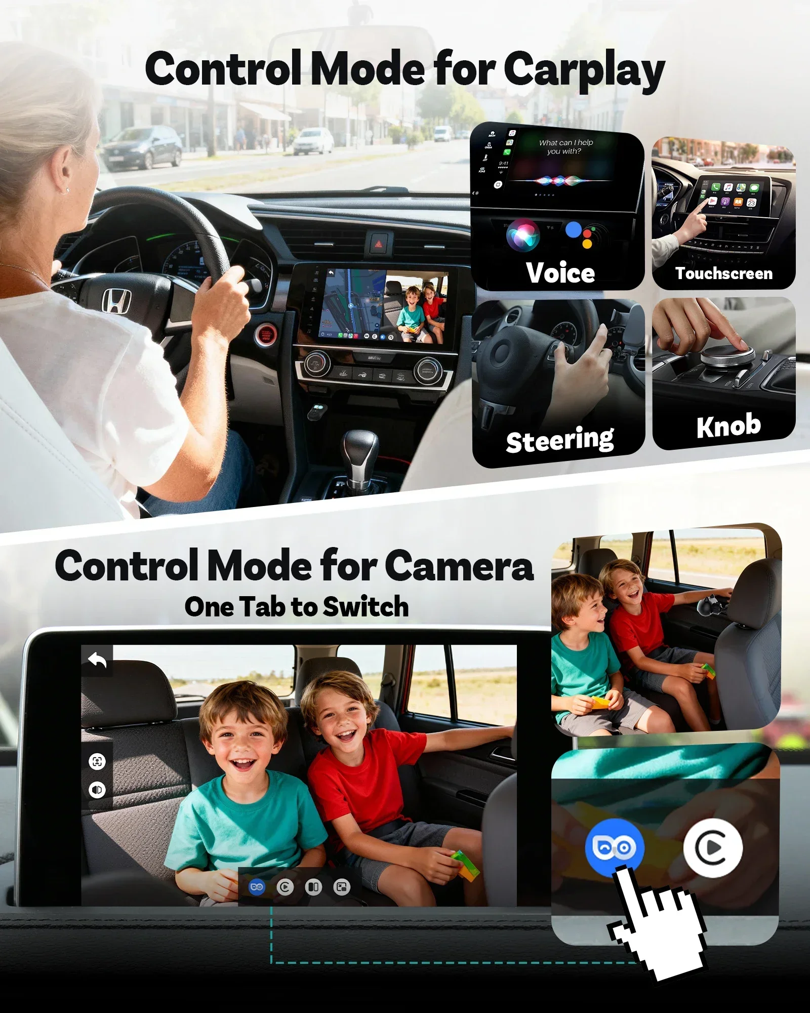 محول OTTOCAST Cabin Care لاسلك - مراجعة Baby Monitor Split Screen وسعره