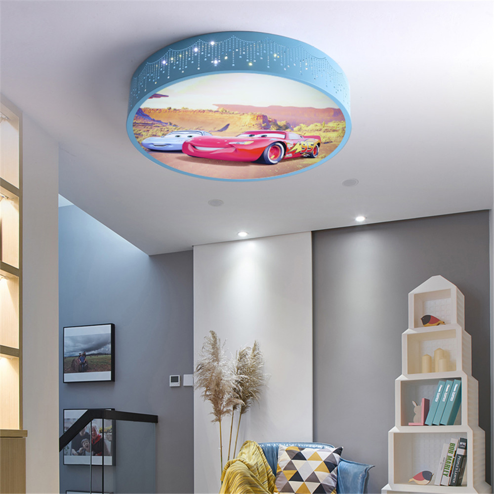 الكرتون سيارة مستديرة Led مصبا - مراجعة Baby Nursery Light Fixture وسعره