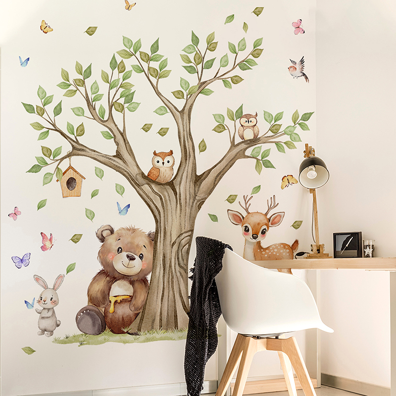 ملصق حائط على شكل حيوانات الغا - مراجعة Baby Nursery Jungle وسعره