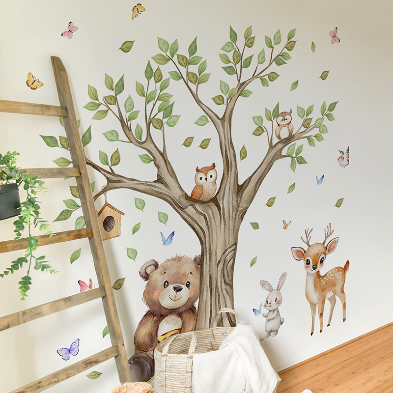 ملصق حائط على شكل حيوانات الغا - مراجعة Baby Nursery Jungle وسعره