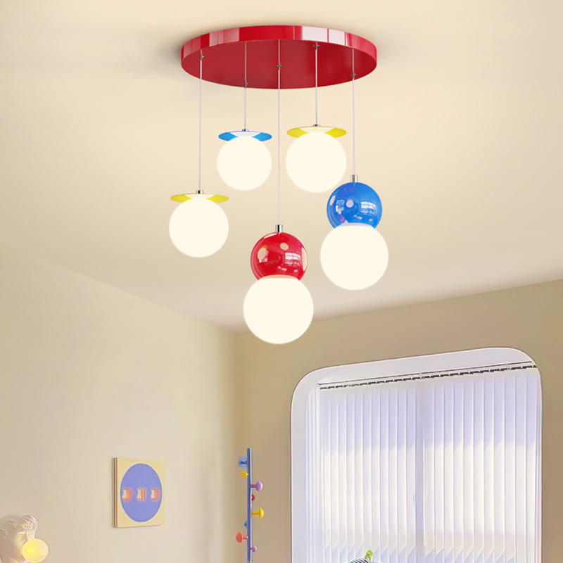 مصباح سقف LED ملون على شكل كرة - مراجعة Baby Nursery Light Fixture وسعره