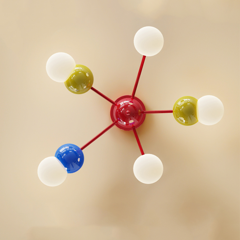 مصباح سقف LED ملون على شكل كرة - مراجعة Baby Nursery Light Fixture وسعره